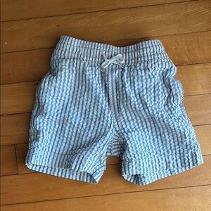 Blue Striped Kids Shorts